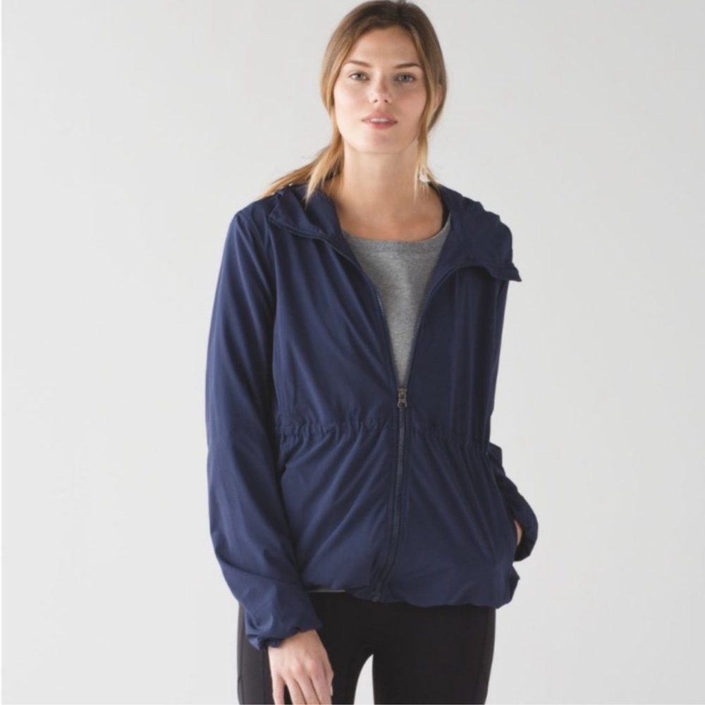 Lululemon Navy Peplum Jacket